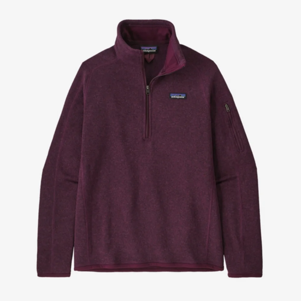 Patagonia Women's Better Sweater 1/4 Zip Fleece Wool Jacket in Night Plum - Picture 5 of 6